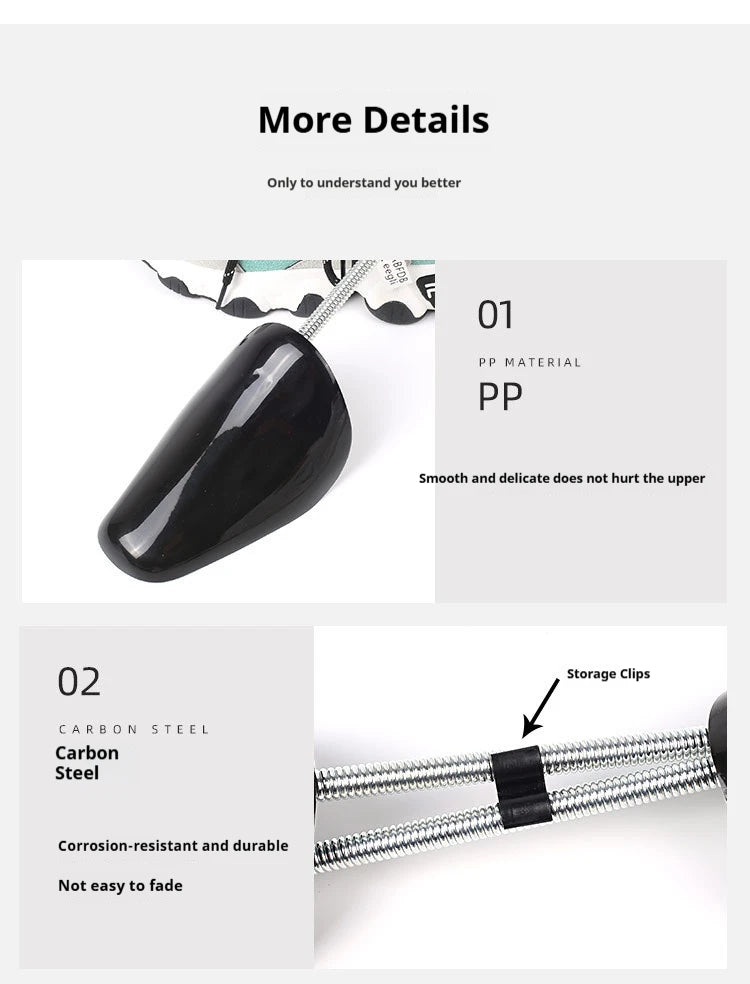 New Spring-loaded Shoe Lasts Sneakers Anti-deformation Internal Support Shoe Stretchers Leather Shoes Anti-wrinkle Shoe Trees