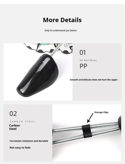 New Spring-loaded Shoe Lasts Sneakers Anti-deformation Internal Support Shoe Stretchers Leather Shoes Anti-wrinkle Shoe Trees