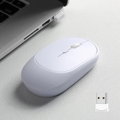 Wireless Mouse Rechargeable Mouse Gamer Dual Modes Bluetooth-compatible 2.4G Mice For Laptop Pad Tablet PC Macbook Mause