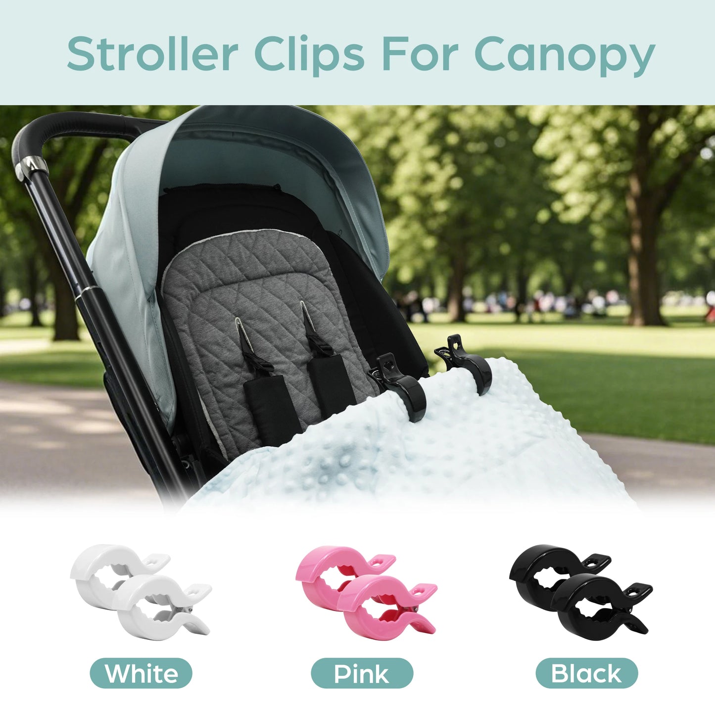 Multicolor Baby Stroller Clips Crocodile Anti-Drop Clamps for Blankets,Universal Pram/Car Seat Accessories
