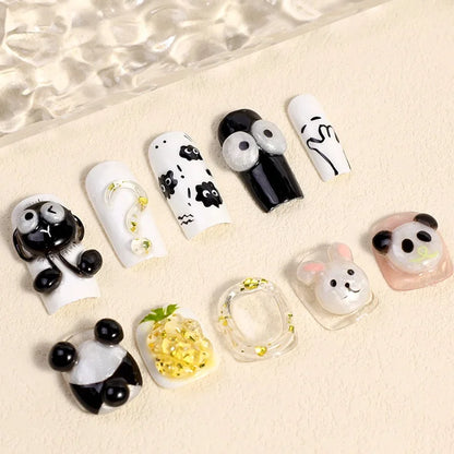 3D Nail Gel, Non-Sticky Hard Long-Lasting Overlay, Creates 3D Bow Geometric Letter Shapes, Salon Quality, Soluble Residue-Free A