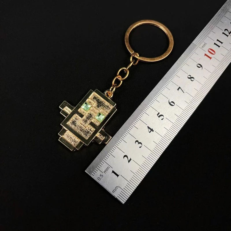 Game Totem of Undying Cosplay Keychain Alloy Cyberpunk Pendant Keyring Key Chain Bag Ornament Accessory Decoration Props