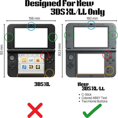 Transparent Protective Shell Case For New 3DS XL LL Clear Hard Guard Skin Cover For New 3DSLL XL w/ Stylus Pen Game Accessories