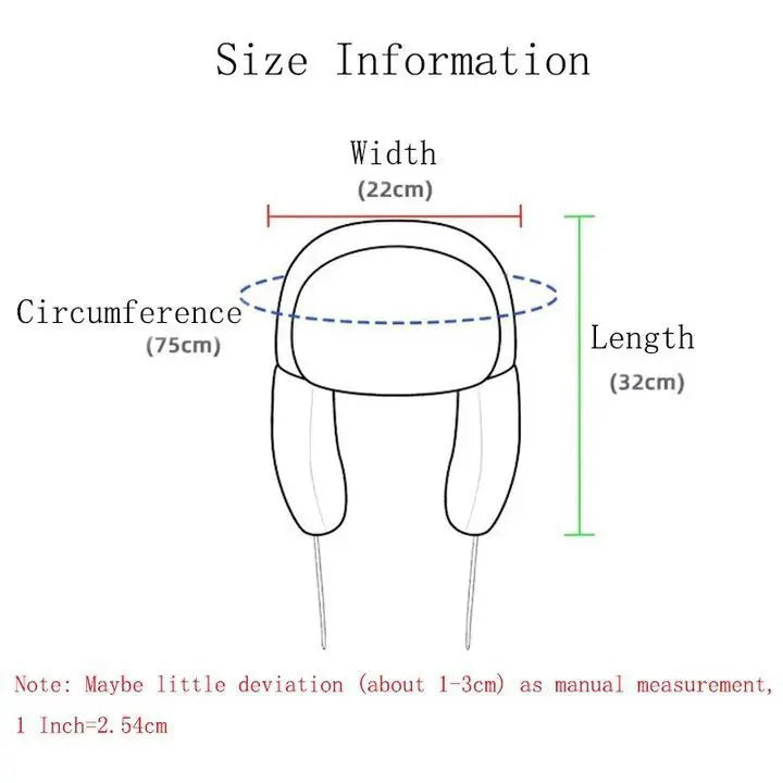 New Winter Warm Domo Kun Sprint Autume Brown Hat Ushanka Hat Cute Winter Hat for Boys Girls Kids Cartoon Anime Cap Gorras