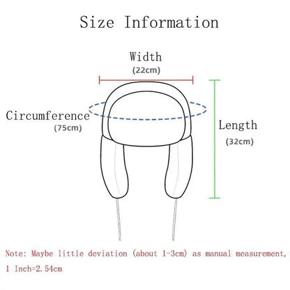 New Winter Warm Domo Kun Sprint Autume Brown Hat Ushanka Hat Cute Winter Hat for Boys Girls Kids Cartoon Anime Cap Gorras