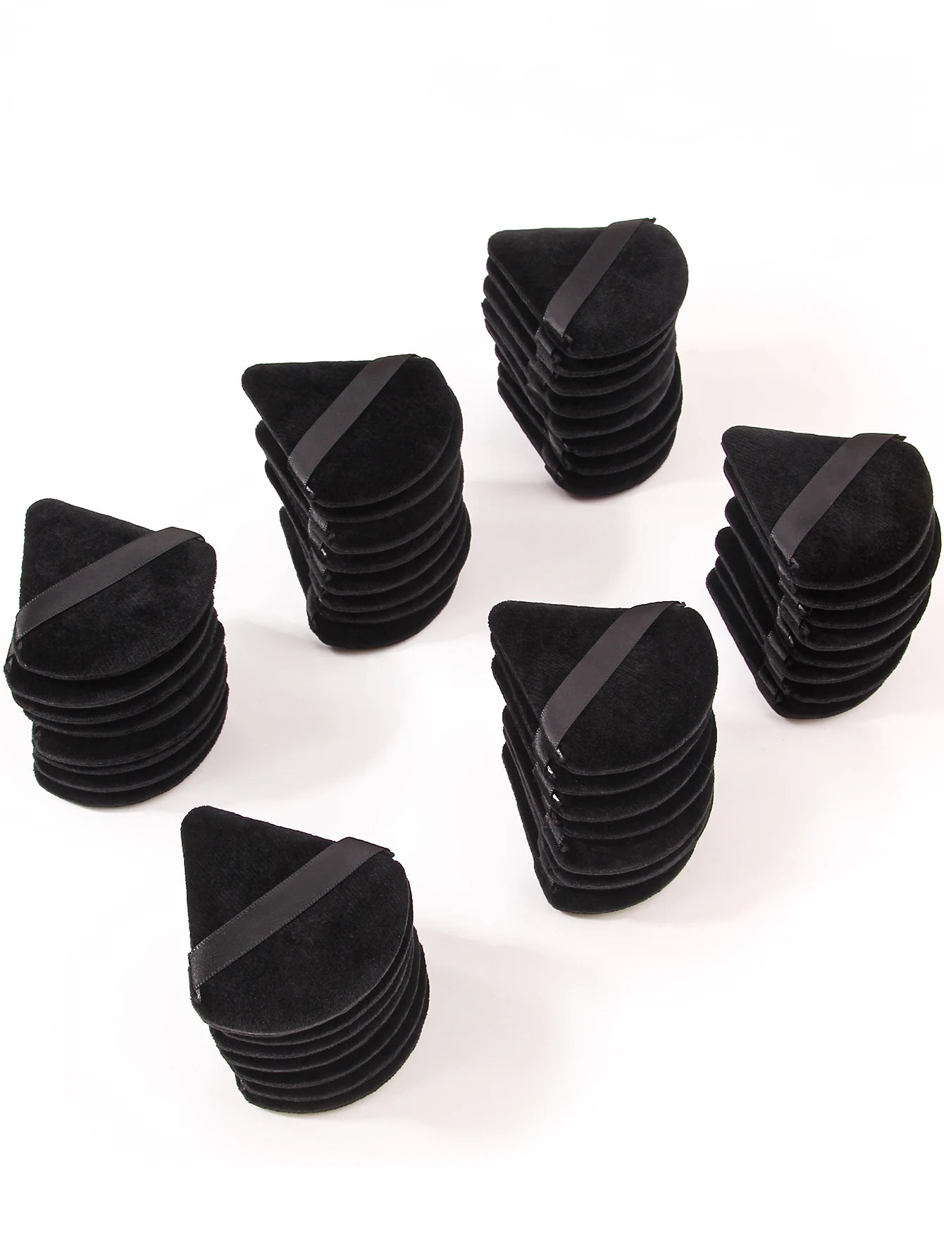 2Pcs/100Pcs  Triangle Powder Puff For Loose Powder Liquid Cosmetic Soft Plush Powder Puff Makeup Foundation Puff Makeup Tool
