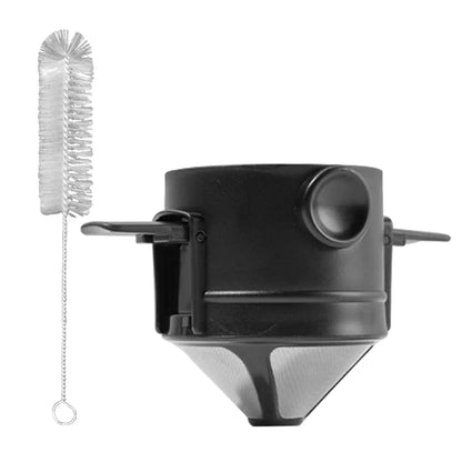 Foldable Portable Coffee Filter Coffee Maker Stainless Steel Drip Coffee Tea Holder Reusable Paperless Pour Over Coffee Dripper