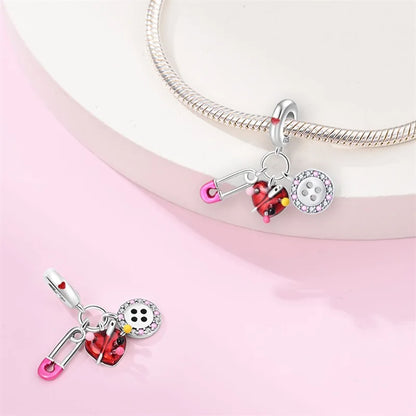 925 Sterling Silver Tailor Sewing Machine Telephone Alarm Clock Charms Pendants Fit 925 Original Bracelets DIY Jewelry