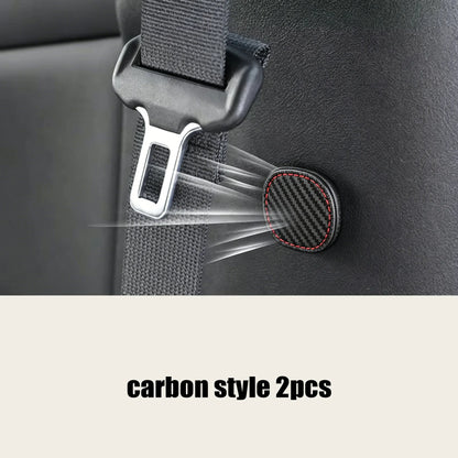 2Pcs Magnetic Car Seat Belt Holder Fixing Clip Pu Leather Seatbelt Limiter Stopper For Safety Belt Clip Prevent Falling