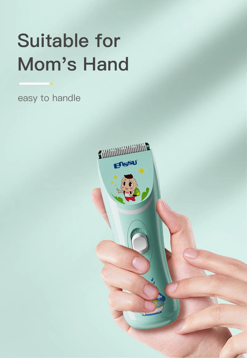 Vacuum Hair Clippers for Kids & Men Rechargeable Cordless Hair Cutting Machine with Safe Ceramic Blade Waterproof Hair Trimmers