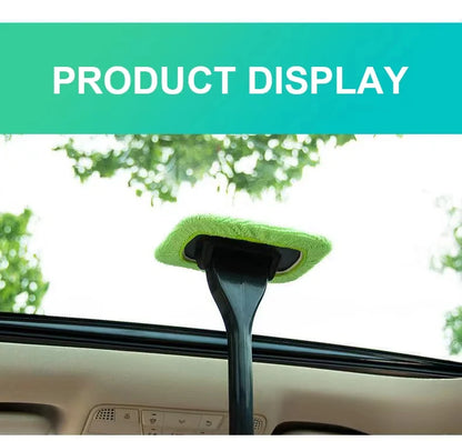 Car Window Cleaner Brush Kit Windshield Cleaning Wash Tool Inside Interior Auto Glass Wiper with Long Handle Car Accessories