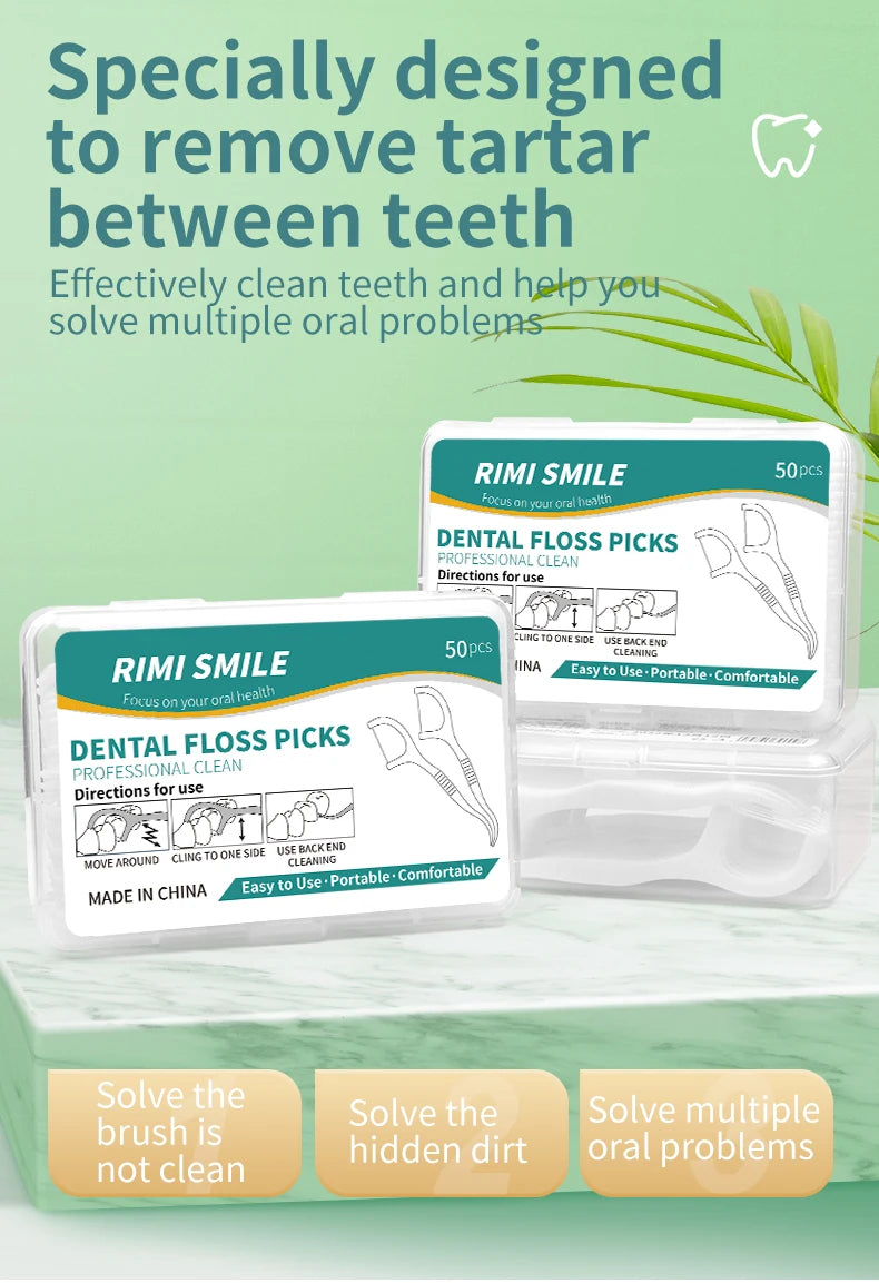 50/150/300/600/1000 PCS dental floss sticks oral care tools