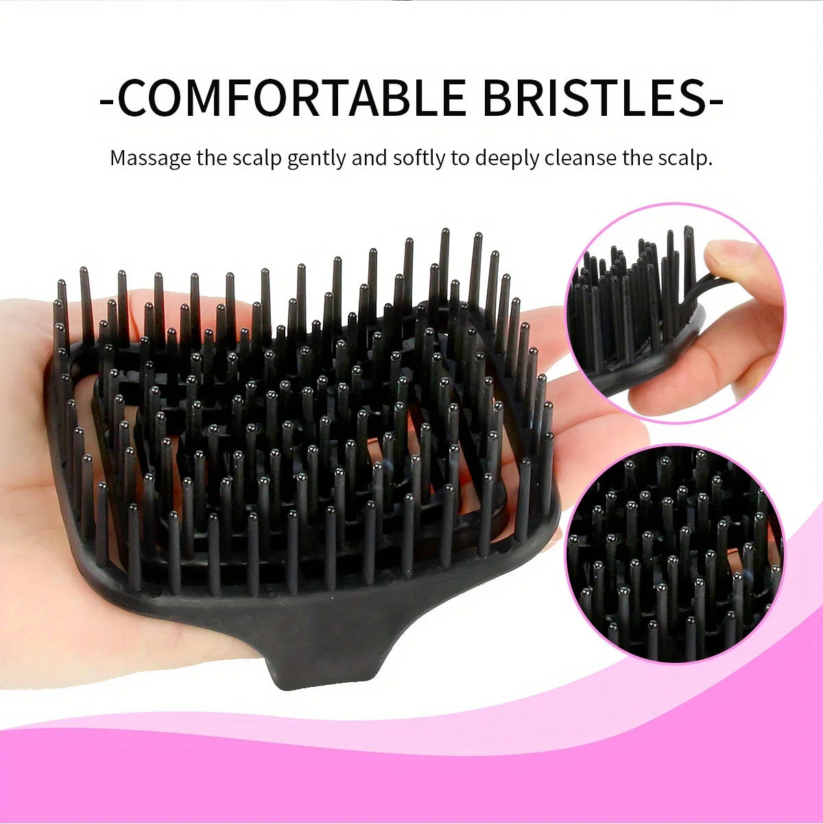 WANMEI Scalp Massage Shampoo Brush - Deep Cleansing & Exfoliation, TPEE Hollow Design, Easy Hair Care
