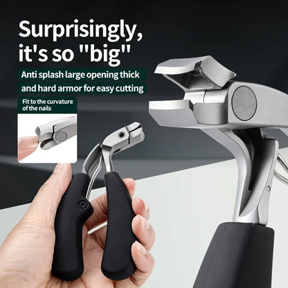 Stainless Steel Nail Clippers Cutter Trimmer Manicure Scissors Thick Hard Toenail Fingernail Pedicure Tools