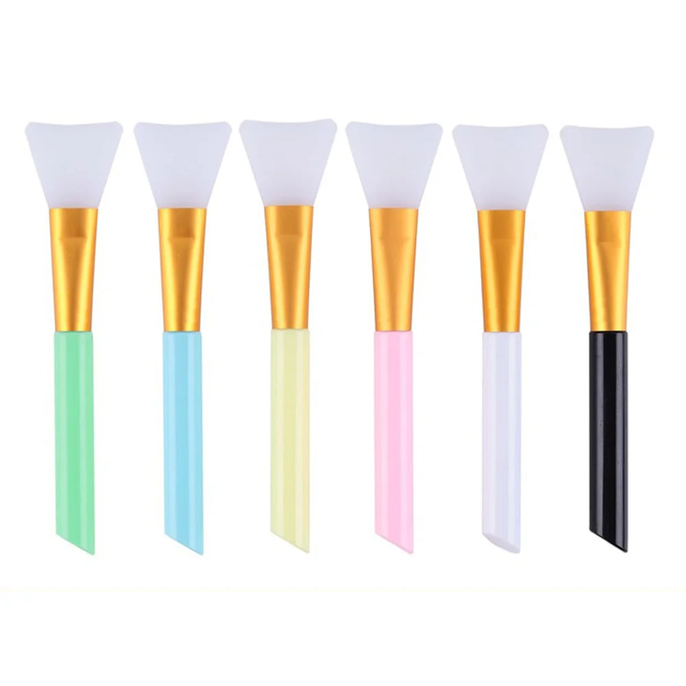 1/4/5/6-pack advanced silicone facial mask brush - mild and soft, suitable for all skin types, formaldehyde free
