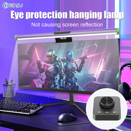 RGB Monitor Light Bar Strip Eye Care Dimmable Table Lamp for Work Game Learning Reading - Atmosphere Lighting