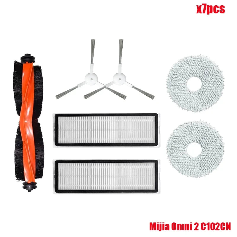 Compatible For Xiaomi Robot Vacuum X20+ / X20 Plus Replacement Parts Accessories Main Side Brush Hepa Filter Mop Cloth Dust Bag