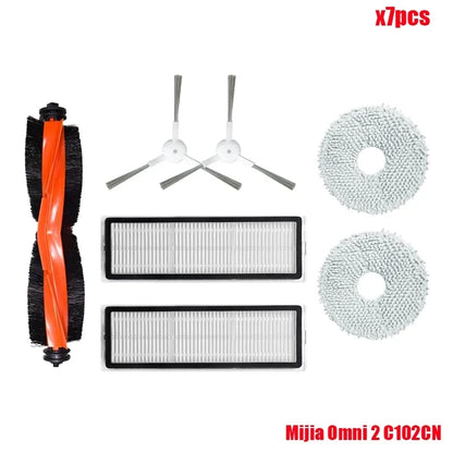 Compatible For Xiaomi Robot Vacuum X20+ / X20 Plus Replacement Parts Accessories Main Side Brush Hepa Filter Mop Cloth Dust Bag