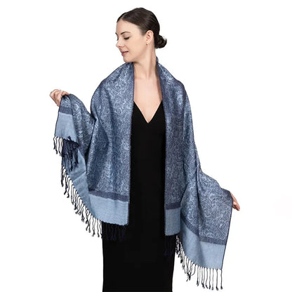 New fashionable all-match imitation cashmere Pashmina paisley tassel scarf long scarf shawl for all seasons