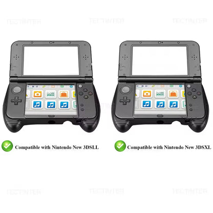 Protective Hand Grip Holder Case Plastic Handle Stand Compatible with Nintendo New 3DS XL LL Console Video Game (New version)