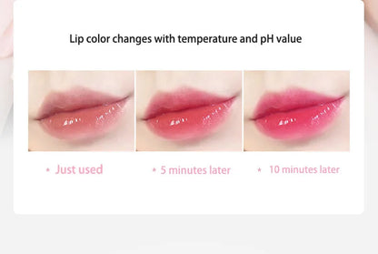 Temperature Color Changing Women Flower Lipstick Transparent Waterproof Moisturizing Crystal Jelly Pearlescent Lip Balm Cosmetic