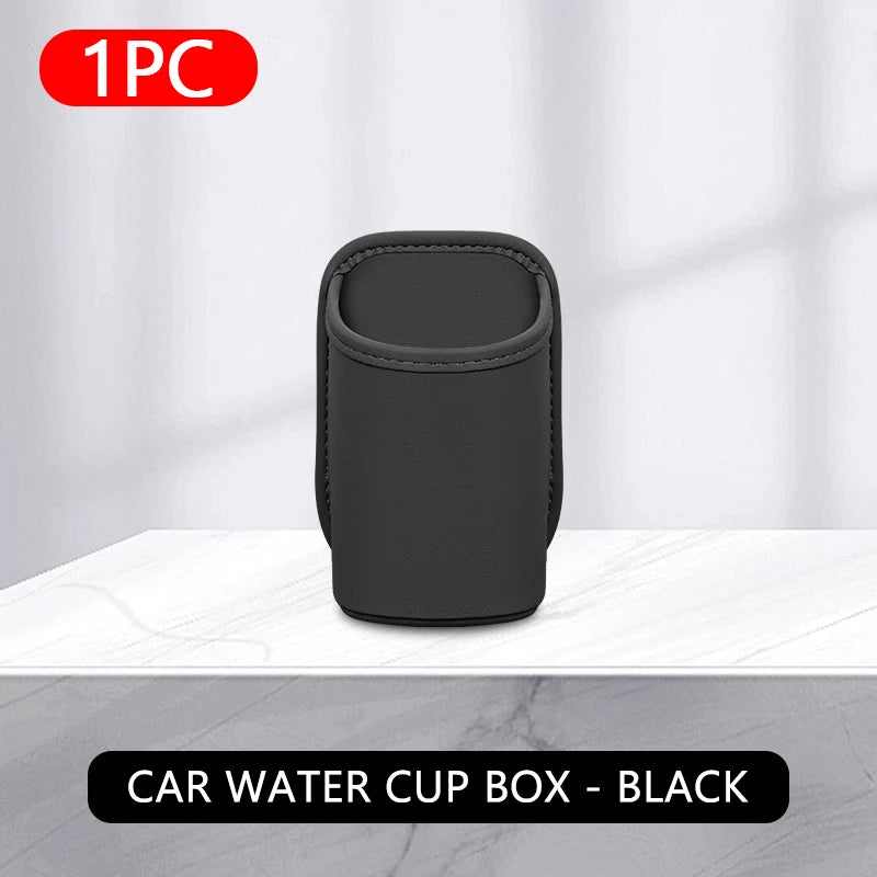 SEAMETAL Universal Car Door Cup Holder Box Back Clip Design Drink Rack Storage Bin Car Seat Back Water Cup Box Organizer Pocket