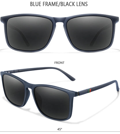 Men Women Fashion Cycling Sun Glasses  Travel Driving Fishing Male Eyewear UV400 Luxury Square Vintage Polarized Sunglasses