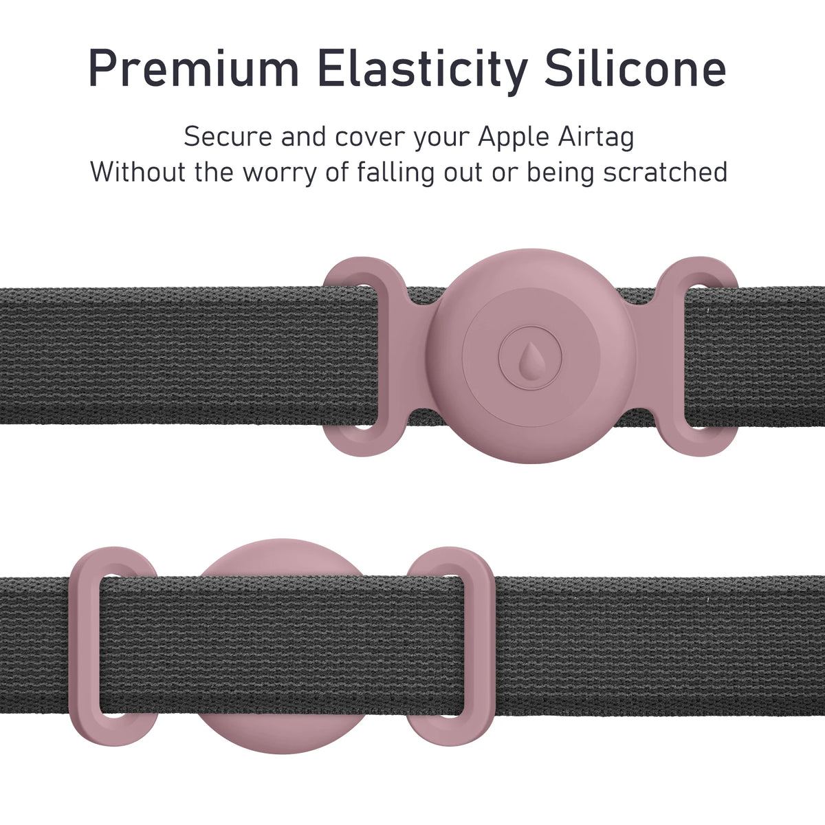 Waterproof Silicone Cover For Apple Airtag Case Double Ear Dog Cat Collar GPS Finder Protective Cases For Apple Air Tag Tracker