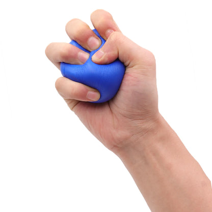 Hand Grip Strengthener & Massager Ball, Adult Therapy Rehab Gym Office Home Exercise Equipment, Soft Foam Stress Relief Gripper