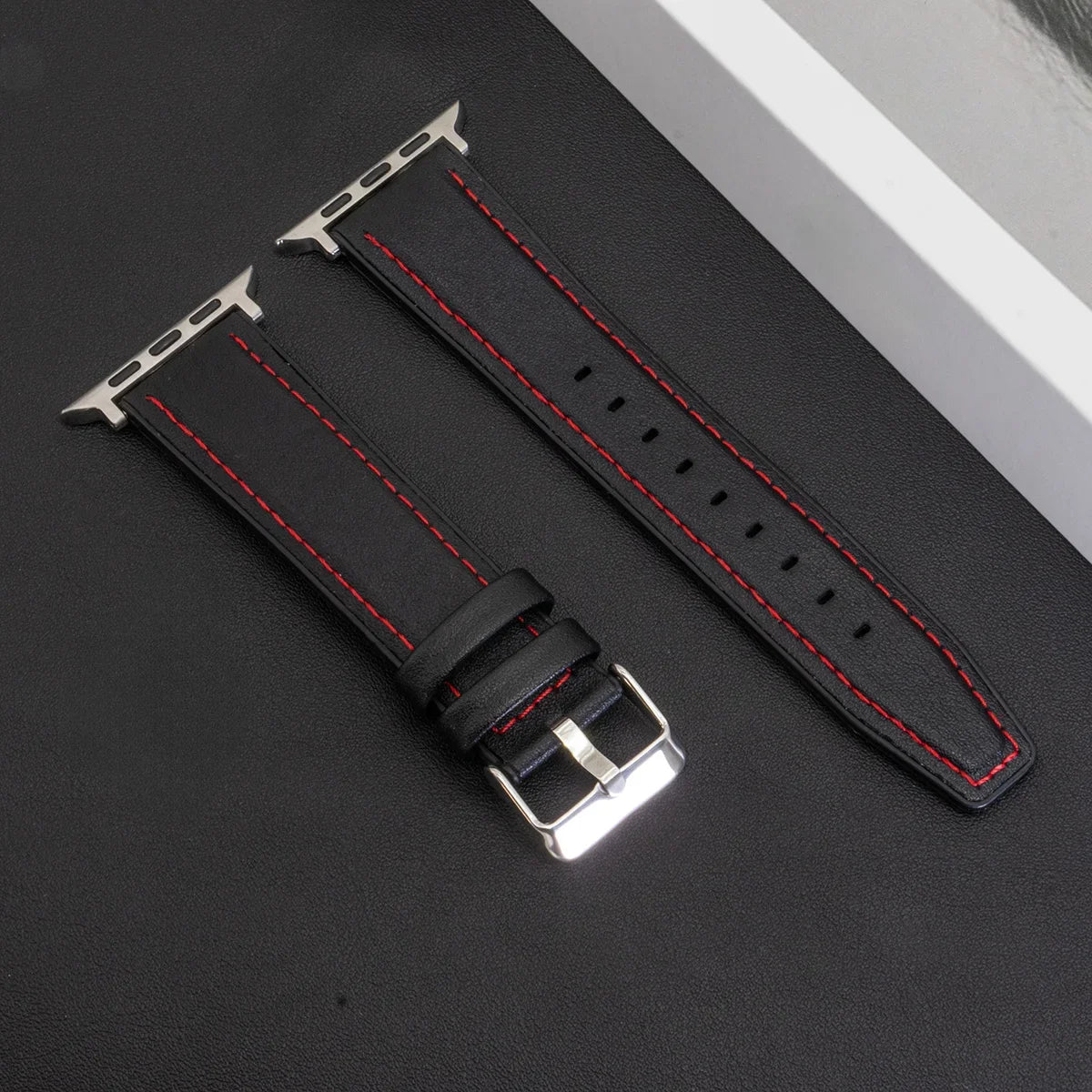 Leather Band Strap for Apple Watch Band Ultra 3 49mm 11 10 9 8 7 46 45 41mm High Quality for IWatch Series 6SE54 44 40mm Correa