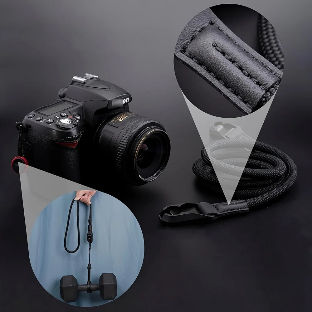 Adjustable Quick-ReleaseCamera Strap Durable Polyamide Climbing Rope for DSLR Mirrorless Cameras For Nikon Canon Sony Fuji