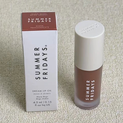 Summer Fridays Lip Balm Moisturizing Mirror Lip Gloss Lip Vanilla Pink Sugar Pink Guava Smell Lipstick Transparent Oil Makeup