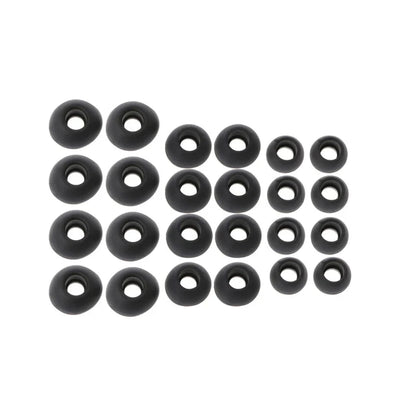 12 Pairs(S/M/L) Soft Clear Silicone Replacement Eartips Earbuds Cushions Ear pads Covers For Earphone Headphone