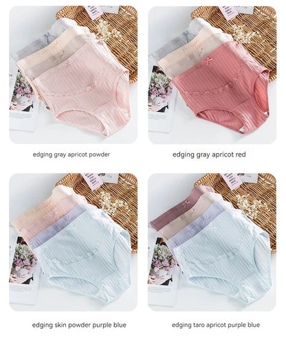 Pure Cotton Comfortable Traceless Underwear For Pregnant Women With High Waist and Adjustable Belly Support During Pregnancy