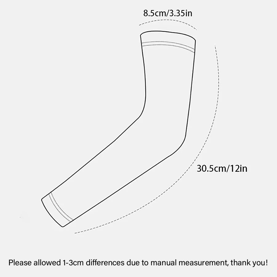 3Pairs Fashion Sun Ice Silk Sleeves Unisex Summer Sun Protection Arm Sleeves Suitable for Outdoor Riding, Driving, Fishing