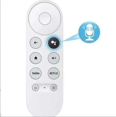 Google Chromecast Remote Control Replacement G9N9N Voice Streaming Media Player 4k Snow