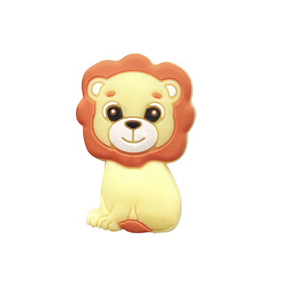 1/3/10pcs Lion Baby Silicone Teether Beads Toy DIY Pacifier Chain Necklaces Pendant Bite Chew Rodent For Teething Kids Toys