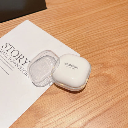 For Samsung Galaxy Buds Live 2 Pro 2 FE Case Simple and transparent TPU Earphone Case Accessories Cover