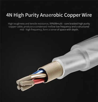 QKZ CK5 FiLe Wired Earphone with Microphone HiFi Music Earphone Professional Gaming And Sports Noise Cancelling Headphones