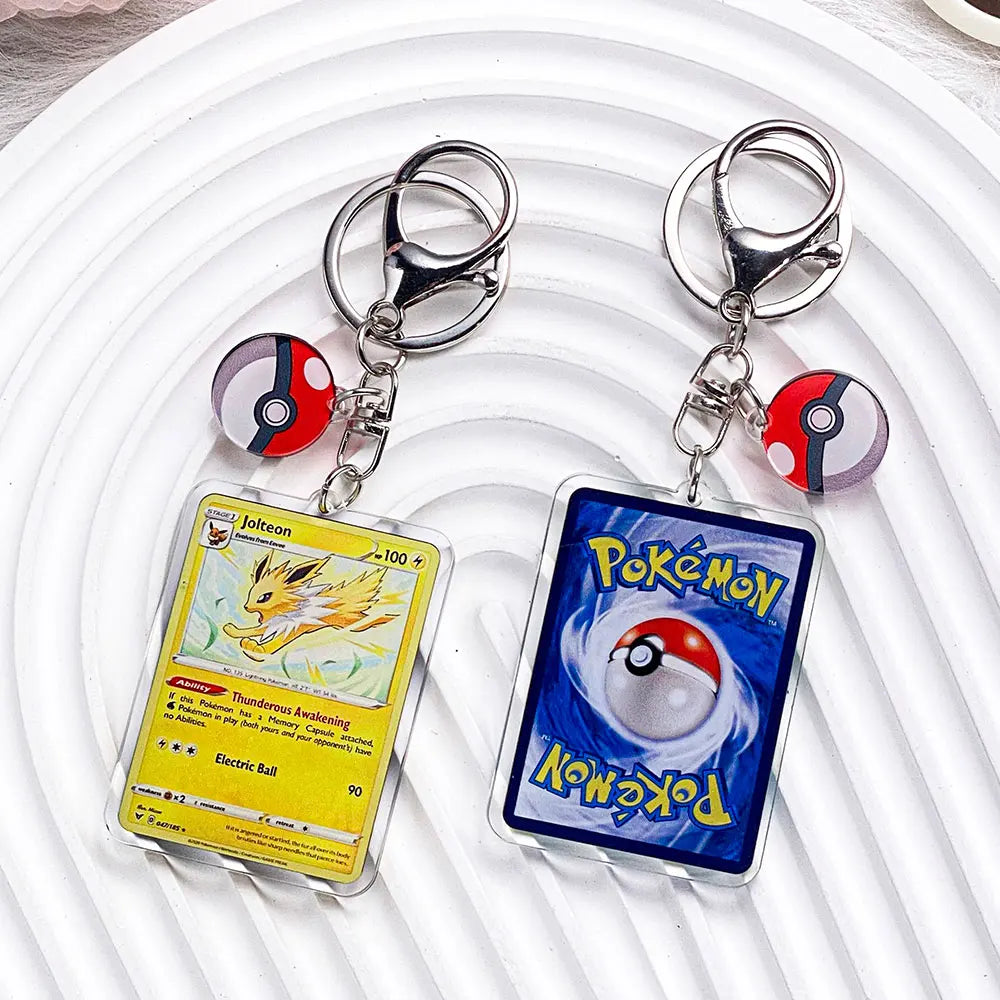 Pokémon Characters Pikachu Bulbasaur Jigglypuff Acrylic Keychain Bag Charms Accessories Backpack Pendant Key Holder Friend Gifts