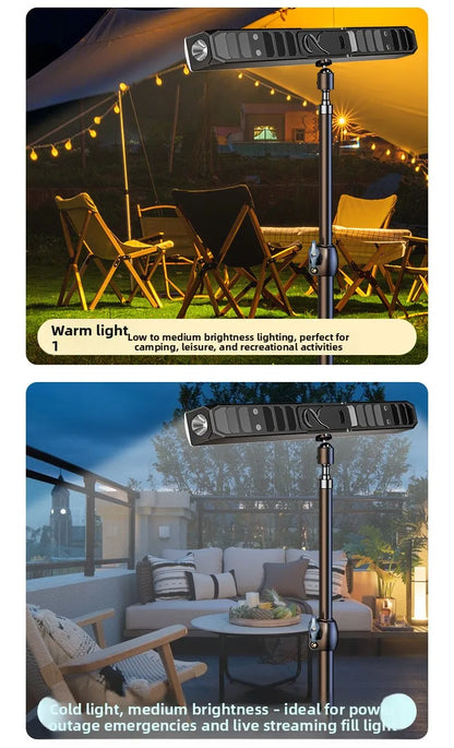 【High Power Magnetic LED Light Bar】2026 New Portable USB Rechargeable Work Light 3 Modes IP66 Waterproof Emergency Power Bank