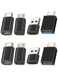 black 8pcs
