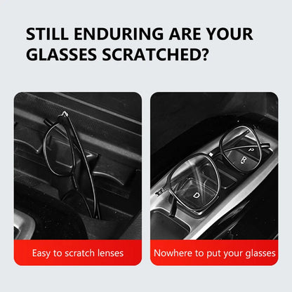 SEAMETAL Car Sun Visor Glasses Case Anti-Scratch Sunglasses Storage Box Glasses Holder Organizer Universal for 99% Car Models