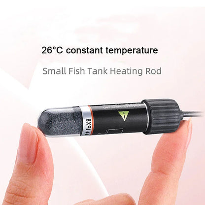 USB Mini Aquarium Heating Rod for Small Fish Tank 26°C Constant Temperature Aquarium Heater Submersible Thermostat Heater 10W