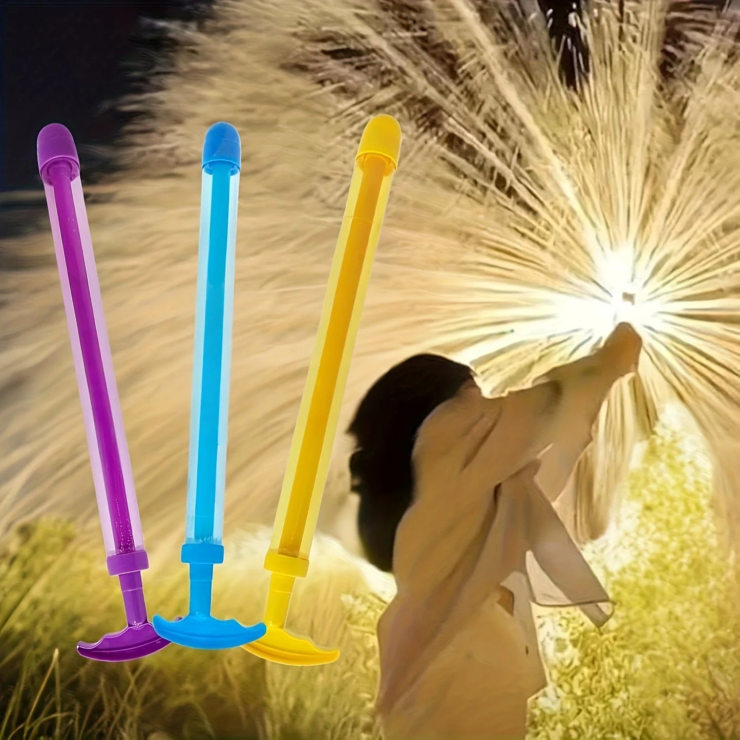4pcs Colorful Fireworks Water Gun - for Parties, Water Parks, Games, and Romantic Celebrations, with A Sturdy Structure