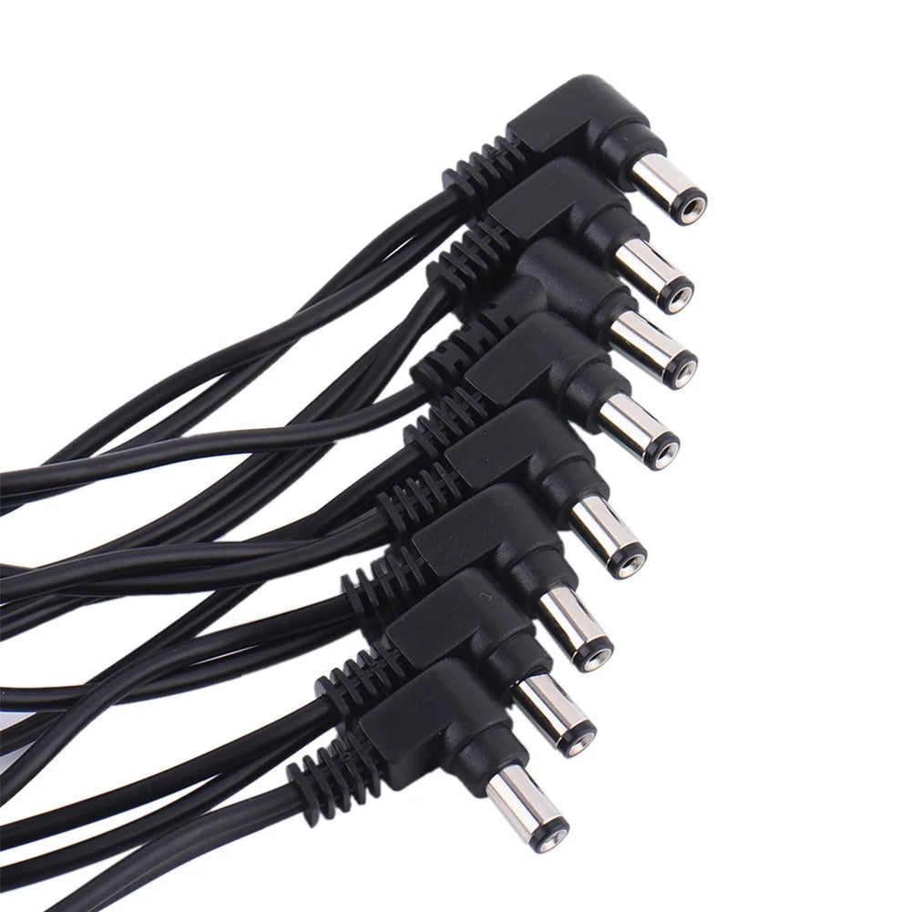 Daisy Chain Cable 1 to 2 3 5 6 8 10 Ways Guitar Effect Pedal Accessory 9V DC Adapter Plug Power Cord
