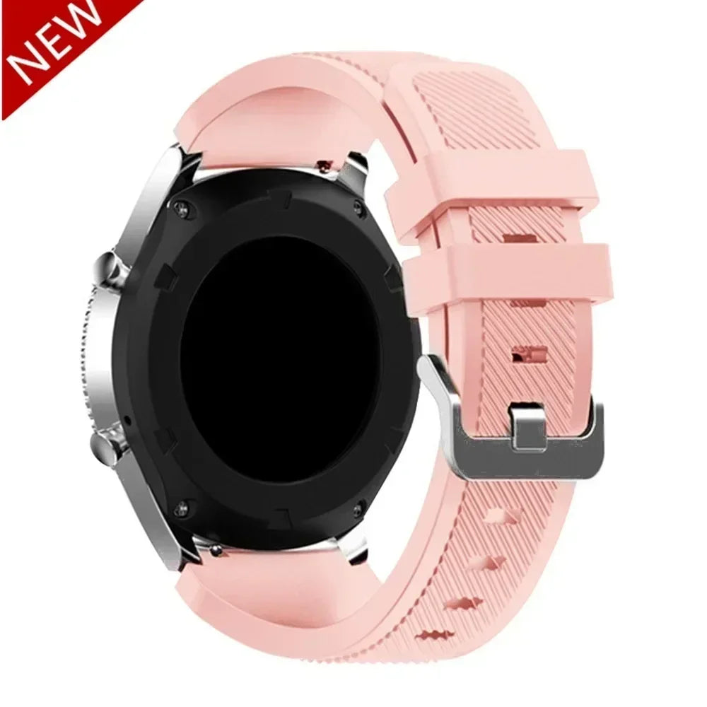 20mm 22mm Band for Samsung Galaxy Watch 7/5/6/4/3/46mm/active2/Gear s3 Frontier/Sport silicone bracelet Huawei GT 4/3/2/2E strap