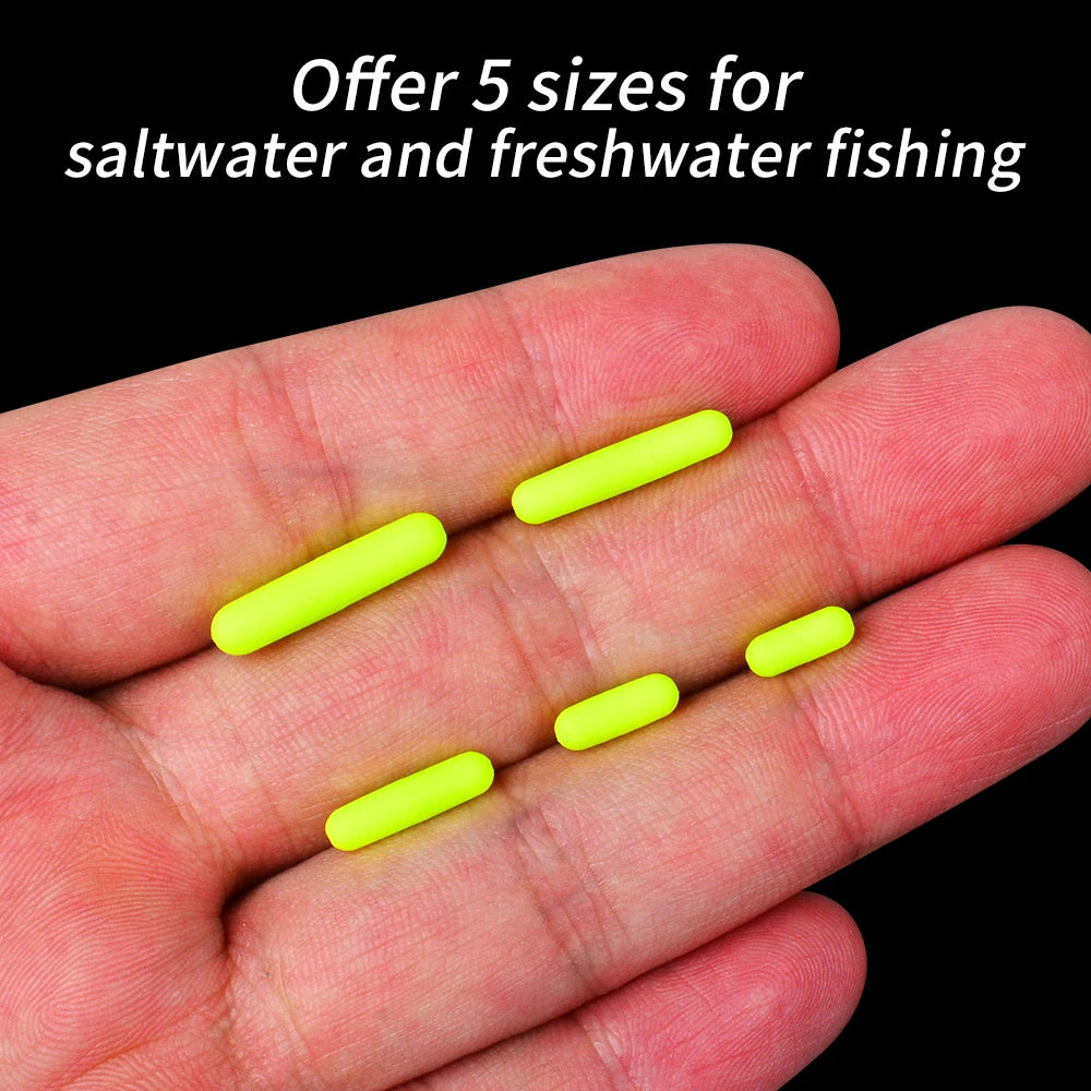 100pcs Premium Rubber Oval Bobber Stoppers - Space-Saving Float Stops for Fishing Gear - Durable Fishing Accessories for Anglers