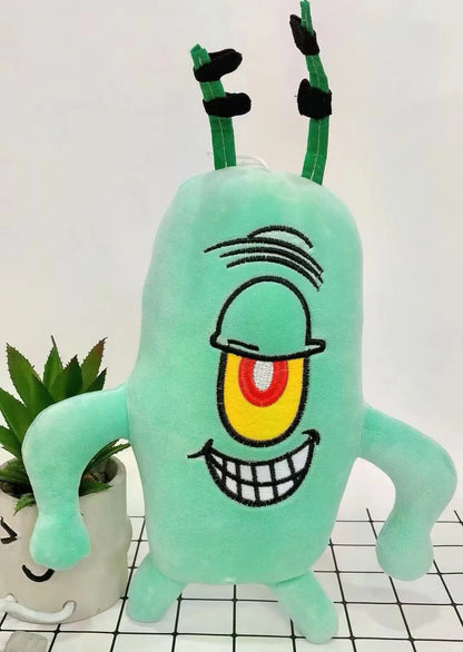 35cm SpongeBob Patrick Star Gary Squidward Tentacles Plush Dolls Stuffed Animals Bag Hangings Christmas Birthday Gifts For Kids