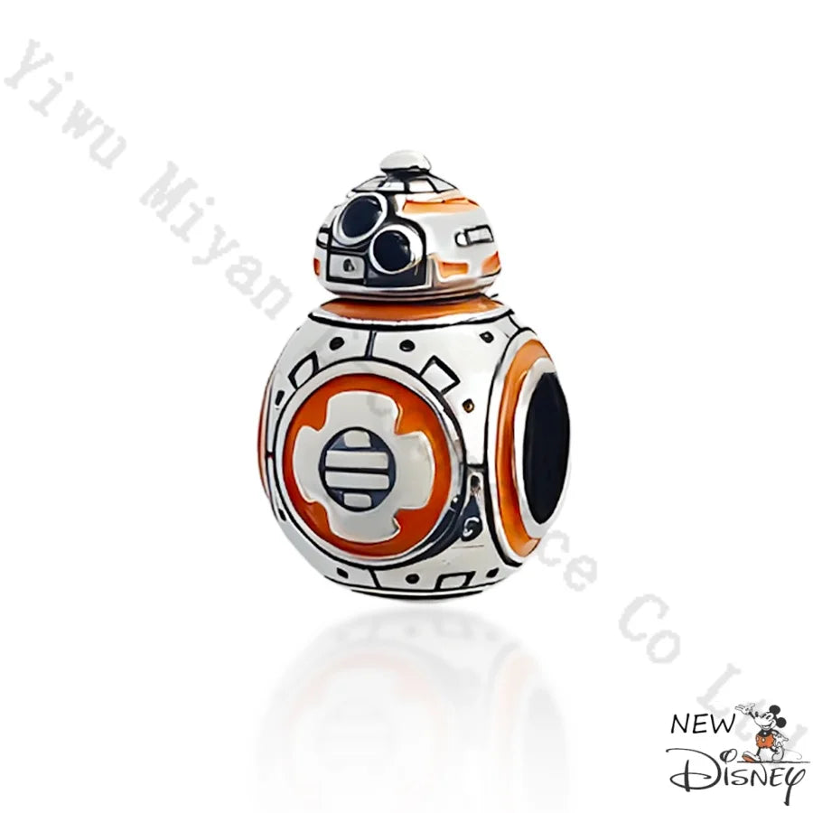 Disney 2026 Charms for Bracelet 925 Sterling Silver Darth Vader Grogu Beads Pendant DIY Jewelry Making Gift for Women Men Fans